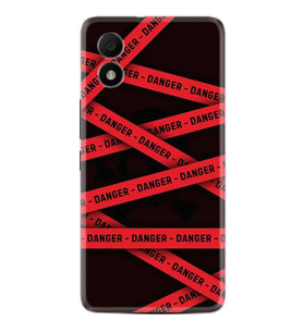 TCL 303 Kılıf Resimli Desenli Baskılı Silikon Danger 1372