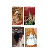 Aziyade + Biz + Bilinmeyen Bir Kadının Mektubu + Iyi Eşler- 4 Kitap Set - Iş Bankası Özel Set