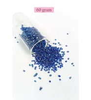 Kesme Cam Boncuk 2mm - 60 Gram - Koyu Mavi - BNC392