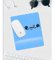 Mavi Gradient Bilek Destekli Mousepad – Sevimli Pati Desenli Ergonomik Mouse Pad