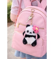 Sevimli Peluş Kokoş Panda Anahtarlık Çanta Charm / Sevgiliye Arkadaşa Hediye (K.Pembe)