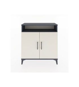 Arges Şifonyer 3 Raflı 2 Kapaklı 88x30x96 Antrasit-Aytaşı
