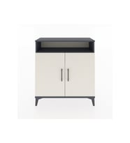 Arges Şifonyer 3 Raflı 2 Kapaklı 88x30x96 Antrasit-Aytaşı