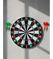 Ev ve Oyun Alanları İçin Dart Tahtası 12 İnç 4 Dart Oku Dahil