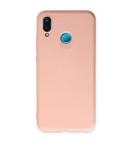 Huawei P20 Lite Kılıf Nano İçi Kadife Silikon - Pudra