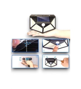 SENSÖRLÜ GÜNEŞ ENERJİLİ DUVAR LAMBASI