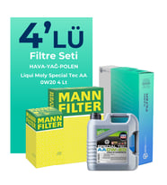 MANN Suzuki Swift 1.2 Filtre Bakım Seti Liqui Moly Motor Yağlı (2011-2017) 4 Lü