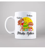 Mutlu Yıllar & Merry Christmas Yılbaşı Kupası Kişiye Özel
