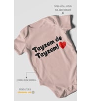 Teyzem De Teyzem! Kısa Kollu Bebek Body %100 Pamuk