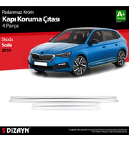 Skoda Scala Krom Kapı Koruma Çıtası 4 Prç. 2019-2023