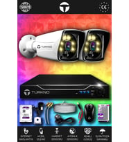 TURKNO 2 Kameralı Karie 2 Dış Kamera Set 320 GB HDD Full HD Renkli Gece Görüşlü Güvenlik Kamerası Sistemi