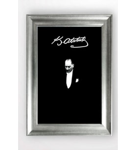 Gümüş Çerçeveli Atatürk Tablo a343