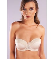 Golshan Gala Balconette Foam Cup Lace Bra, Ten Konforlu ve Şık Sütyen, Strapless