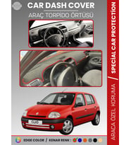 RENAULT CLIO 2 EKRANLI + ÇUKURLU (2001-2012) Torpido Örtüsü Ön Göğüs Koruma Torpido Koruma