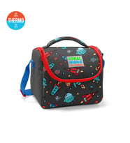Coral High Kids Koyu Gri Kırmızı Uzay Desenli Thermo Beslenme Çantası 11808