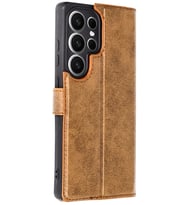 Galaxy S25 Ultra Kılıf Trend S Plus Kapaklı Kılıf - Taba