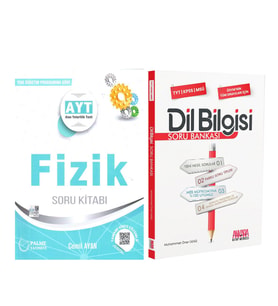 Palme Yayınları AYT Fizik ve AKM Dil Bilgisi Soru Bankası Seti 2 Kitap