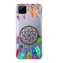 PrintiFy Realme C15  ile Uyumlu 1mm Slim Fit Nazar Boncuğu 6 Baskılı Şeffaf  Kılıf