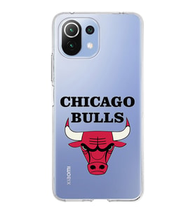 Xiaomi Mi 11 Lite Uyumlu Kapak Chicago Bulls Tasarımlı Şeffaf Silikon Kılıf