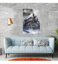 Tren Temalı Kanvas Tablo