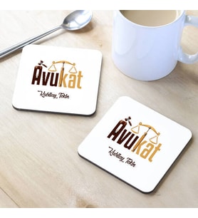 Kişiye Özel Avukatlara Özel Bardak Altlığı