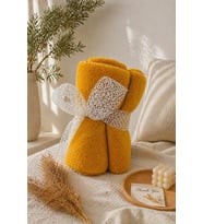 Esnature Wellsoft Peluş Polar Tüylenmez Dört Mevsim Tek Kişilik Kafe Televizyon Battaniyesi 140x190