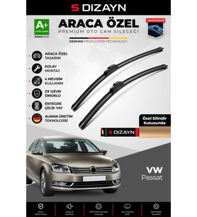 Drs Tuning Passat B7 Ön Cam Silecek Seti 2010-2014 Premium Araca Özel 60-48 Cm A+ Kalite