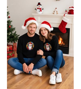 NOEL BABA UNİSEX SWEATSHİRT (Siyah)