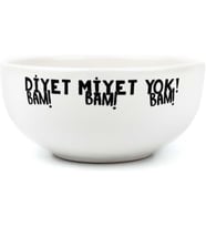 Diyet Miyet Yok! Krem Seramik Kase - Hediye Seramik Kase