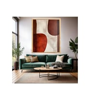 Soyut Ahşap Çerçeveli MDF Tablo Modern Salon Tablosu Ev Dekorasyon Duvar Tablosu Yeni Ev Hediyesi (Ahşap)