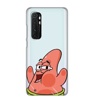 Xiaomi Mi Note 10 Lite Uyumlu Patrick Star Desenli Şeffaf Telefon Kılıfı