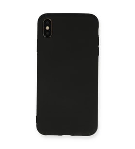 Apple İphone Xs Max Kılıf Nano İçi Kadife Silikon - Siyah