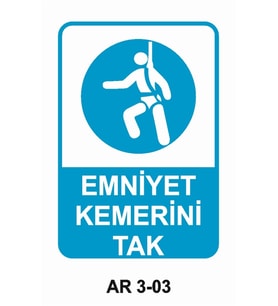 İŞ GÜVENLİĞİ UYARI LEVHASI 1 ADET PVC 21 X 29CM