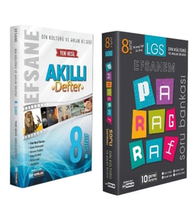 DDY YAYINLARI 8.Sınıf Din Kültürü ve Ahlak Bilgisi Efsane Akıllı Defter + DDY PARAGRAF