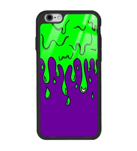 iPhone 6 Plus Neon Damla Tasarımlı Glossy Telefon Kılıfı