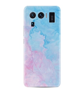 Xiaomi Mi 11 Ultra Kılıf Resimli Desenli Baskılı Silikon Pink Blue Abstract 1385