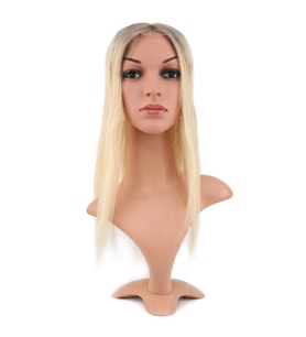 Ön Kısmı Ekstra Tül Rus Kumralı / Platin Ombreli Baby Taban Tepelik - 13x14cm