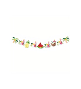 Dekoratif Simli Banner Flamingo M352
