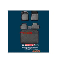 Ford Focus 2 STW  Bagaj Havuzu 2005-2010 + Bej 3D Havuzlu Paspas (Çok Renkli)