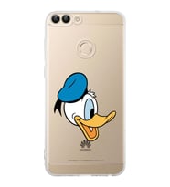 Huawei P Smart  Kamera korumalı Kapak Donald Duck Tasarımlı  Şeffaf Kılıf