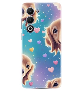 Oppo A5 Kılıf Boutique Baskılı Resimli Kalp ve Köpek Pcode -034