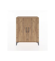 Arges Şifonyer Tek Raflı 2 Kapaklı 88x30x106 Çam-Çam