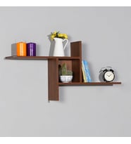 Adore Mobilya Dekoratif Duvar Rafı - İspanyol Ceviz 100x50x18 cm (GxYxD)