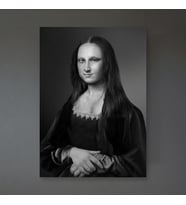 Mona Lisa Real Photo B&W