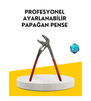 Mey İthalat® Profesyonel Ayarlı Pense Kurbağacık Ağzı Geniş Açılım