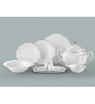 Royal London Diana Silver 60 Parça Porselen Yemek Takımı RL01-110 