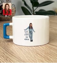 Kişiye Özel Karikatürlü Cute But Libra Terazi Burcu Lüks Fincan Doğum Günü Hediyesi