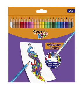 Bic Evolution İllision Silinebilir Kuru Boya 24 Renk 987869
