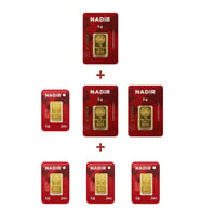Nadir Gold 24 Ayar 19 Gram Külçe Altın (3 Adet 5 Gram Külçe Altın + 4 Adet 1 Gram Külçe Altın )