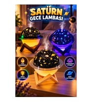 Aromaterapi Hava Nemlendirici Gece Lambası Satürn Uzay Model Oda Kokusu